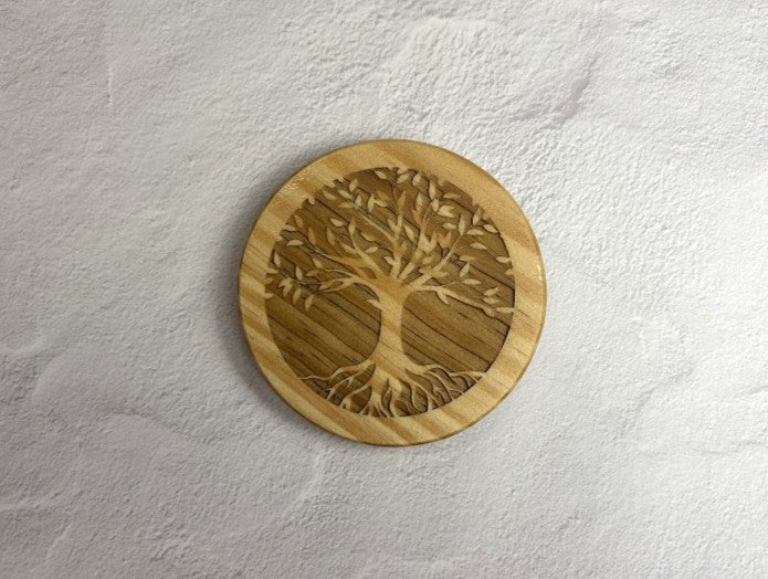 Tree of Life Wooden 4 Coaster set
